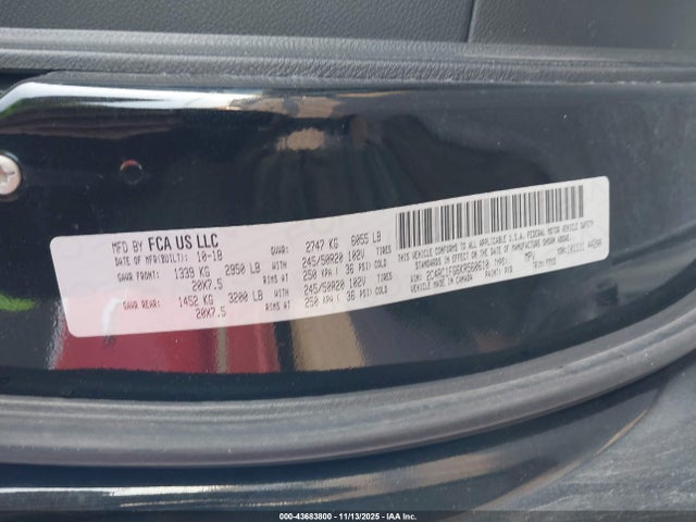 2019 CHRYSLER PACIFICA 2C4RC1FG6KR560610 Photo 8