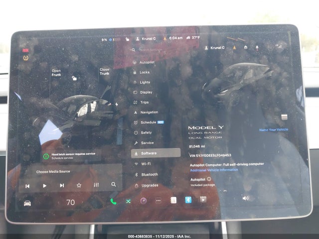 2020 TESLA MODEL Y 5YJYGDEE5LF049453 Photo 6