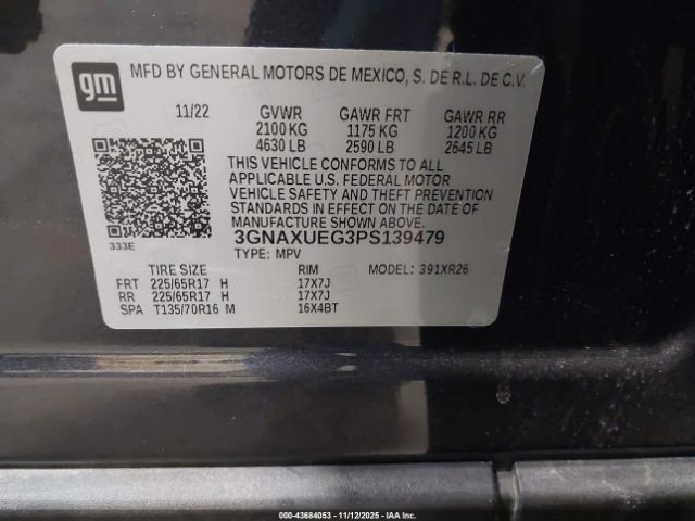 2023 CHEVROLET EQUINOX 3GNAXUEG3PS139479 Photo 8