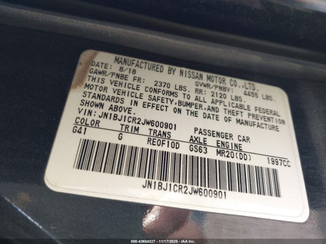 2018 NISSAN ROGUE SPORT JN1BJ1CR2JW600901 Photo 8