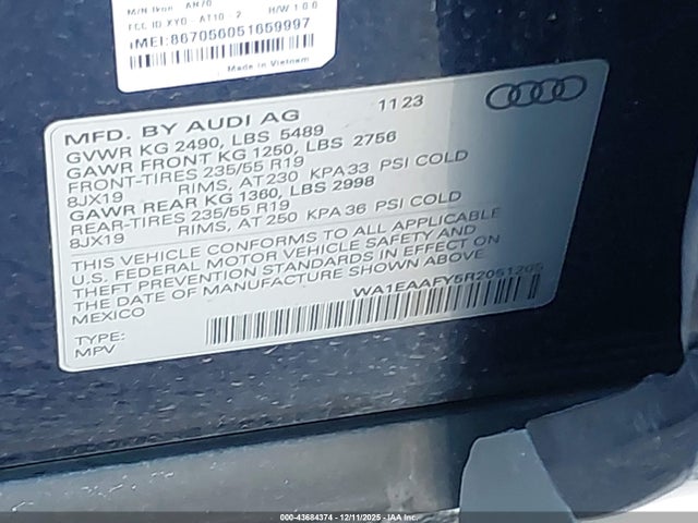 2024 AUDI Q5 WA1EAAFY5R2051205 Photo 8