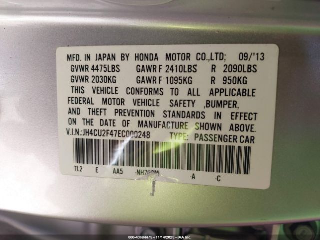 2014 ACURA TSX JH4CU2F47EC000248 Photo 8