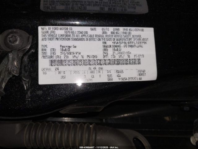 2015 FORD FOCUS ST 1FADP3L97FL323256 Photo 8