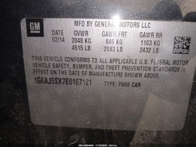 2014 CADILLAC ATS 1G6AJ5SX7E0167121 Photo 8