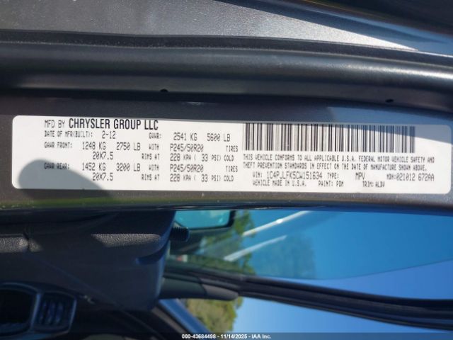 2012 JEEP LIBERTY 1C4PJLFK5CW151634 Photo 8