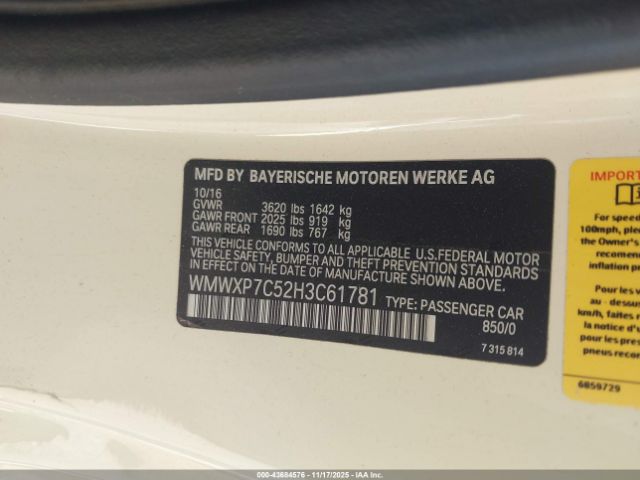 2017 MINI HARDTOP WMWXP7C52H3C61781 Photo 8