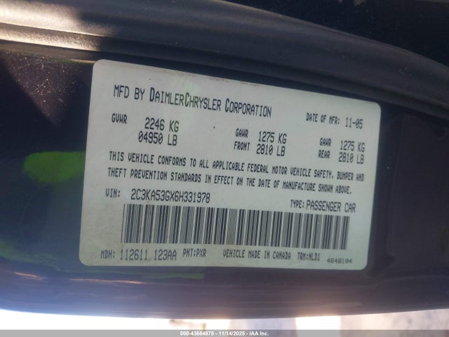 2006 CHRYSLER 300 2C3KA53GX6H331978 Photo 8