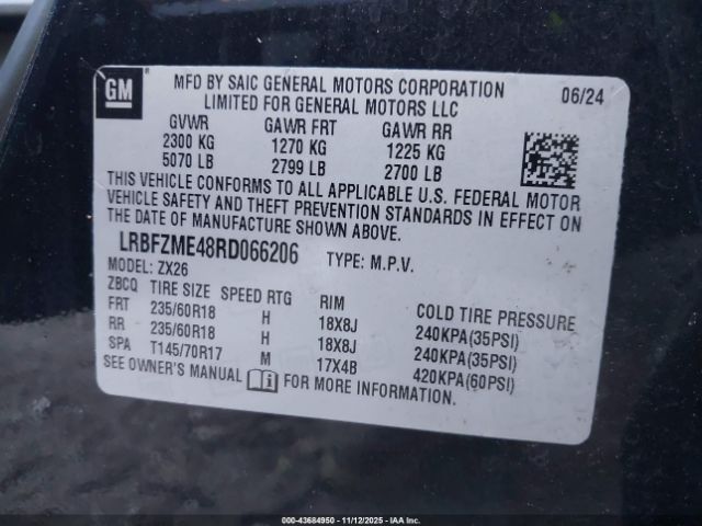2024 BUICK ENVISION LRBFZME48RD066206 Photo 8