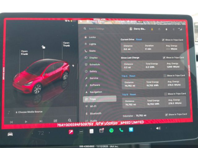 2022 TESLA MODEL Y 7SAYGDEE9NF509753 Photo 6