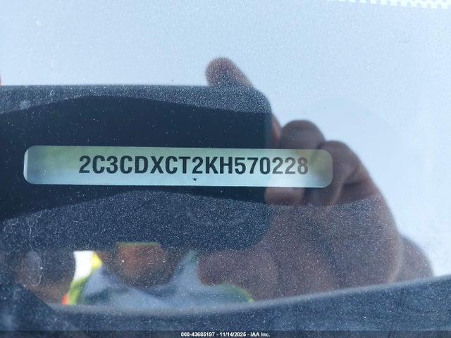 2C3CDXCT2KH570228 Dodge Charger R/t Rwd