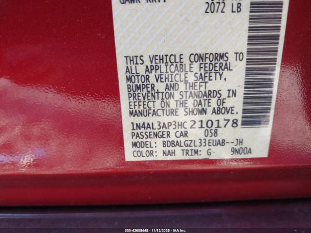 2017 NISSAN ALTIMA 1N4AL3AP3HC210178 Photo 8