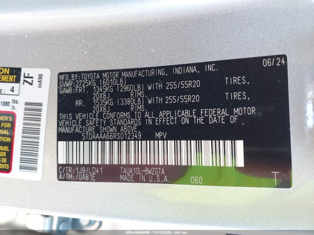 Lexus Tx 350 Luxury 2024 5TDAAAA66RS012349 Image 9