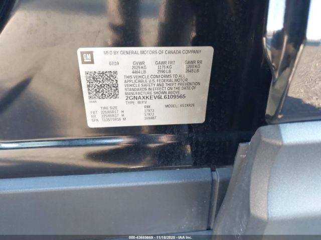 2020 CHEVROLET EQUINOX 2GNAXKEV6L6109565 Photo 8