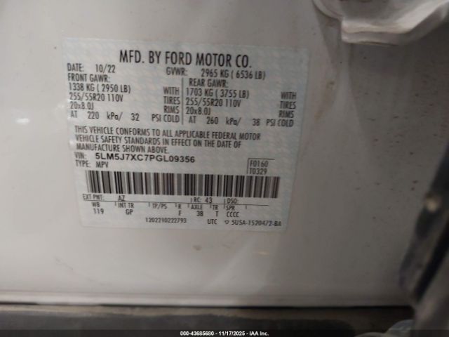 2023 LINCOLN AVIATOR 5LM5J7XC7PGL09356 Photo 8