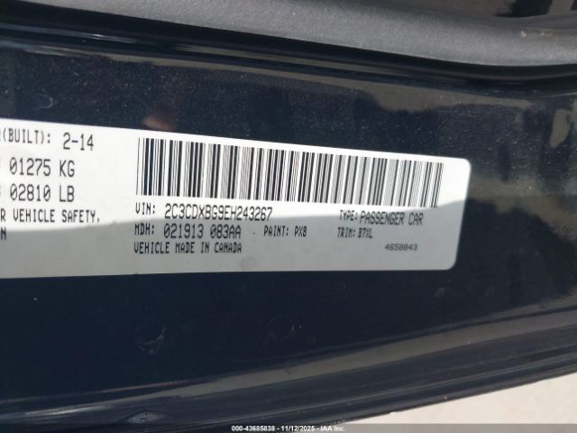 2014 DODGE CHARGER 2C3CDXBG9EH243267 Photo 8