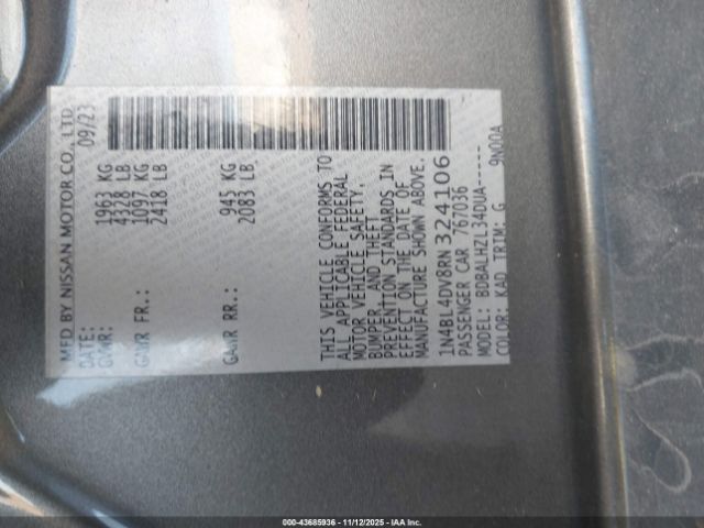 2024 NISSAN ALTIMA 1N4BL4DV8RN324106 Photo 8