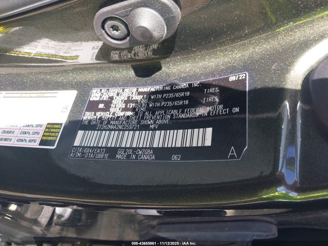 Aukcja sprzedaży 2022 Lexus Rx 350, vin: 2T2HZMAA2NC259721, numer aukcji: 43685961