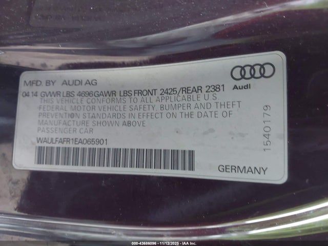 2014 AUDI A5 WAULFAFR1EA065901 Photo 8