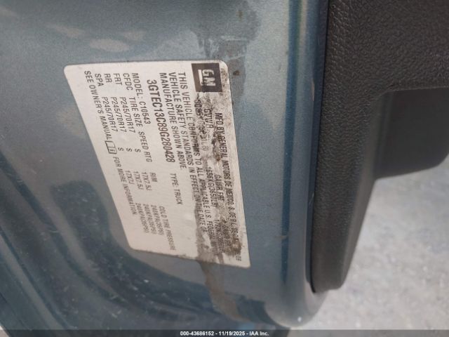 2009 GMC SIERRA 1500 3GTEC13C89G280428 Photo 8