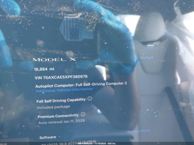 2023 TESLA MODEL X 7SAXCAE5XPF380978 Photo 6