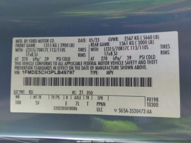 2023 FORD BRONCO 1FMDE5CH3PLB49797 Photo 8