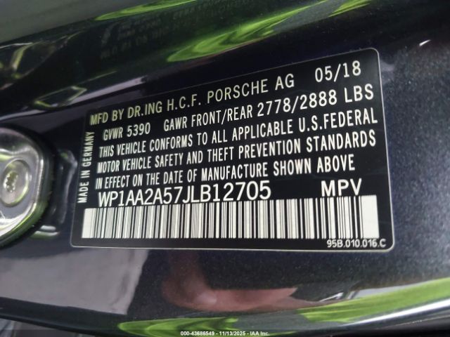 2018 PORSCHE MACAN WP1AA2A57JLB12705 Photo 8