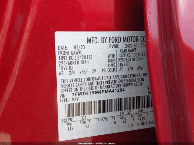 2023 FORD MUSTANG MACH-E 3FMTK1RM4PMA41284 Photo 8