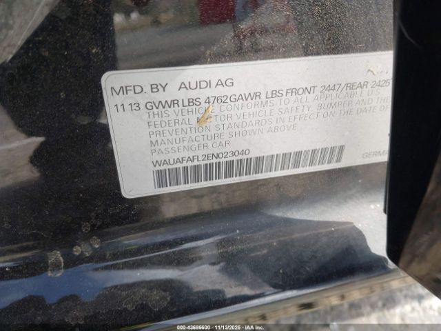 2014 AUDI A4 WAUAFAFL2EN023040 Photo 8