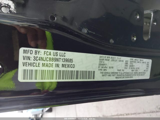 2022 JEEP COMPASS 3C4NJCBB9NT139685 Photo 8