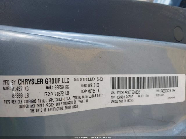 2013 FIAT 500 3C3CFFAR9DT686192 Photo 8