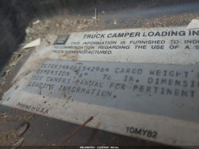 1989 GMC SIERRA 1GTGK34N0KE542964 Photo 8