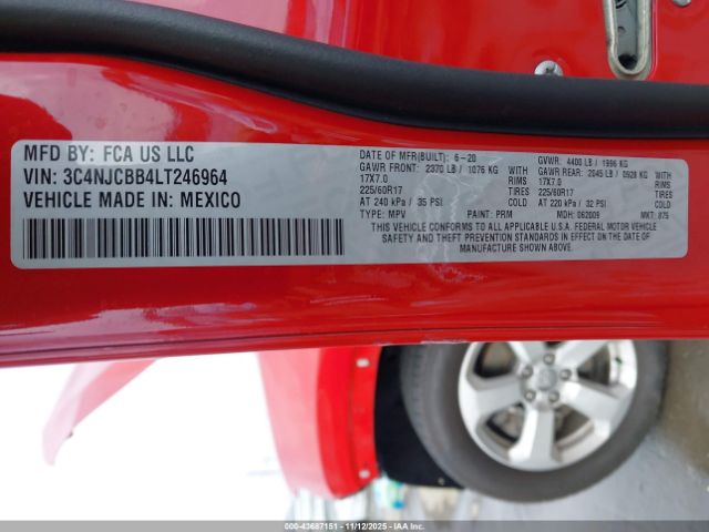 2020 JEEP COMPASS 3C4NJCBB4LT246964 Photo 8