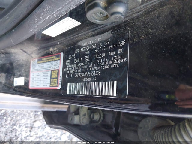 3KPA24AD5PE551338 KIA RIO LX