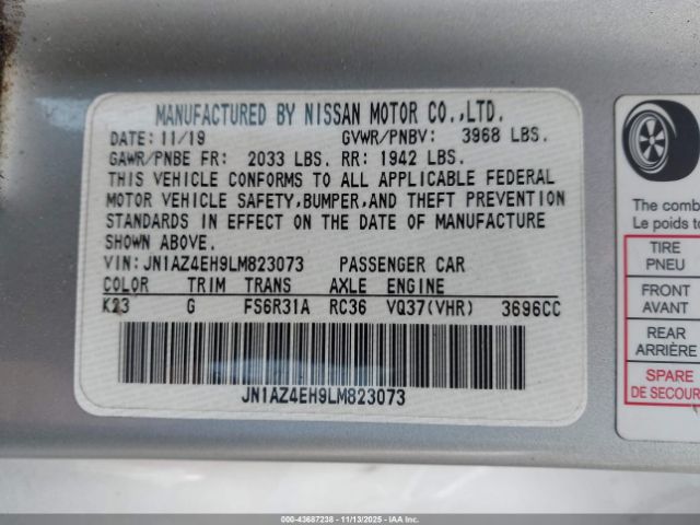 2020 NISSAN 370Z JN1AZ4EH9LM823073 Photo 8