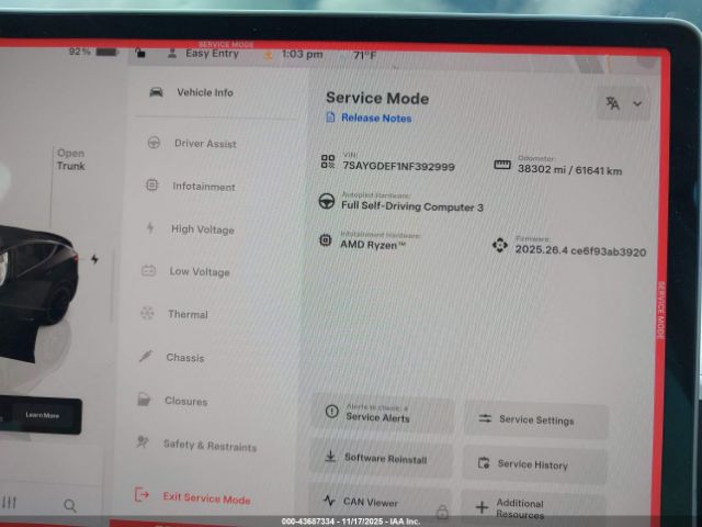 2022 TESLA MODEL Y 7SAYGDEF1NF392999 Photo 6