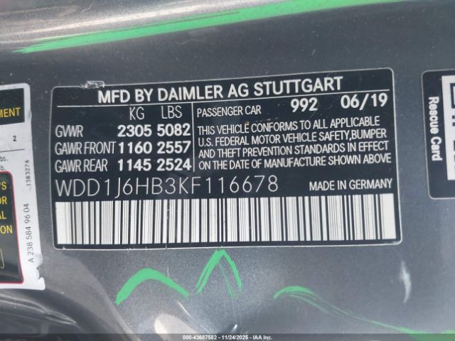 2019 MERCEDES-BENZ E 450 WDD1J6HB3KF116678 Photo 8