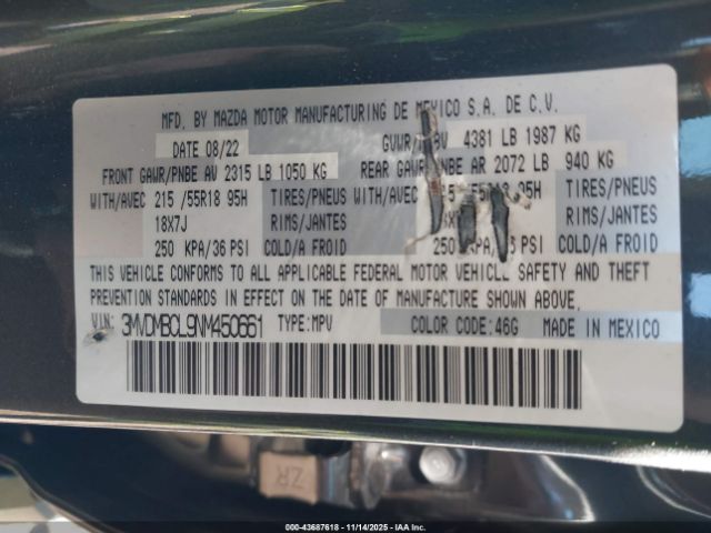 2022 MAZDA CX-30 3MVDMBCL9NM450661 Photo 8