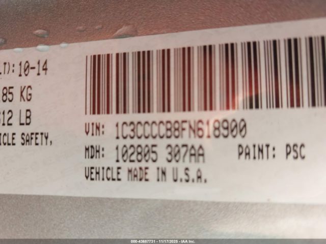 2015 CHRYSLER 200 1C3CCCCB8FN618900 Photo 8