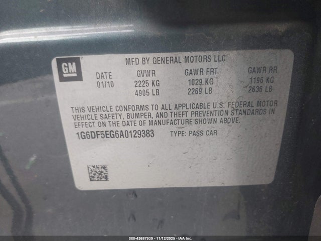 2010 CADILLAC CTS 1G6DF5EG6A0129383 Photo 8