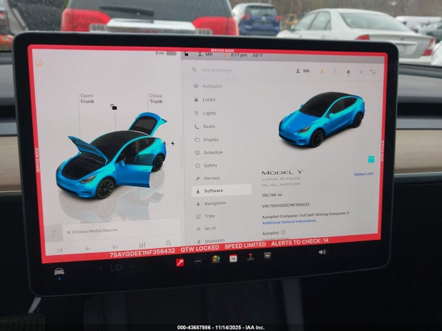 2022 TESLA MODEL Y 7SAYGDEE1NF356432 Photo 6