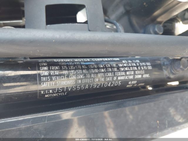 2009 SUZUKI VL800 JS1VS55A792104205 Photo 9