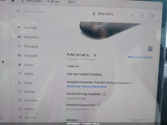 2026 TESLA MODEL Y 7SAYGDED5TF429421 Photo 6