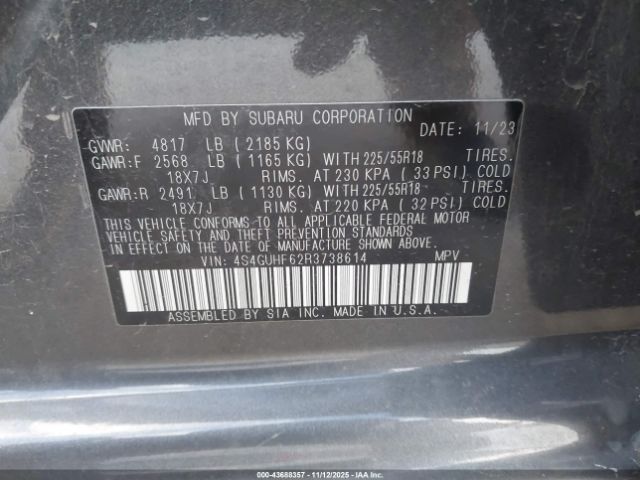 2024 SUBARU CROSSTREK 4S4GUHF62R3738614 Photo 8