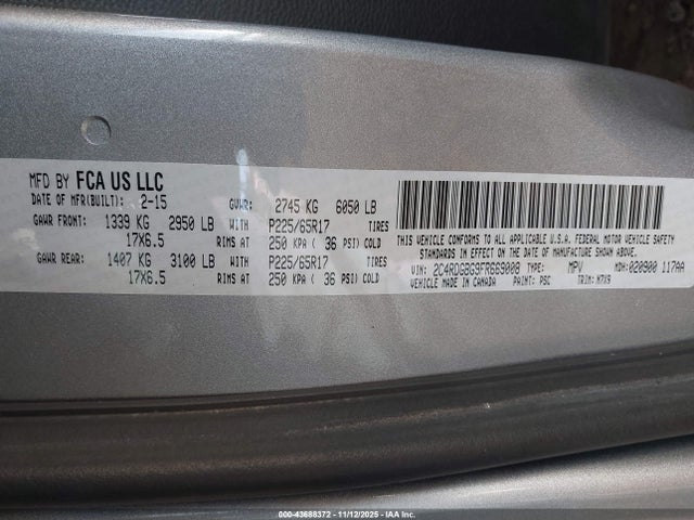 2015 DODGE GRAND CARAVAN 2C4RDGBG9FR669008 Photo 8