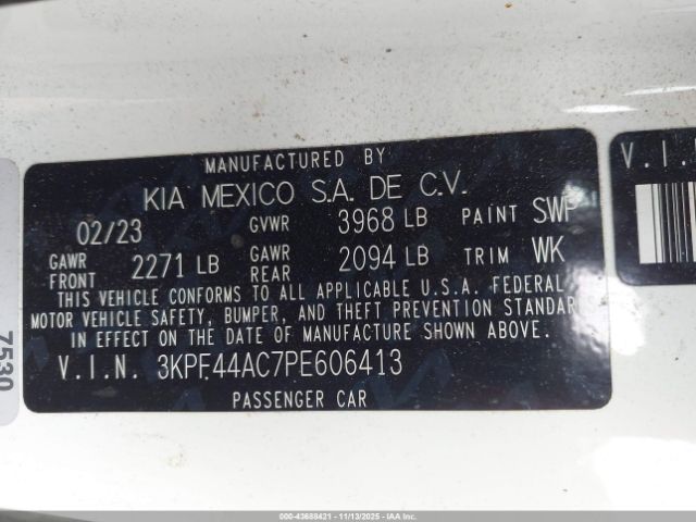 2023 KIA FORTE 3KPF44AC7PE606413 Photo 8