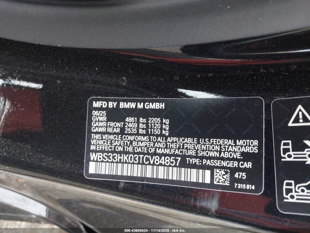 WBS33HK03TCV84857 BMW M4 Competition Xdrive