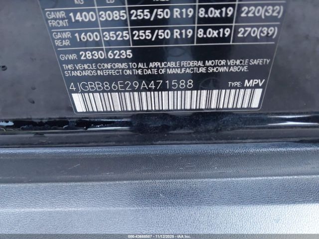 2009 MERCEDES-BENZ ML 350 4JGBB86E29A471588 Photo 8