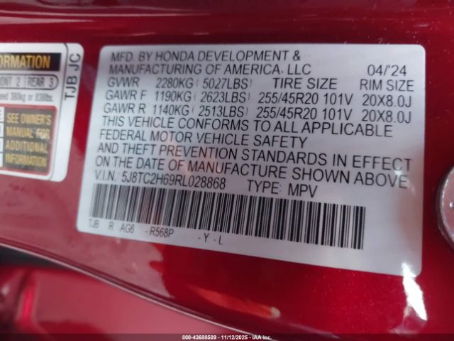 2024 ACURA RDX 5J8TC2H69RL028868 Photo 8