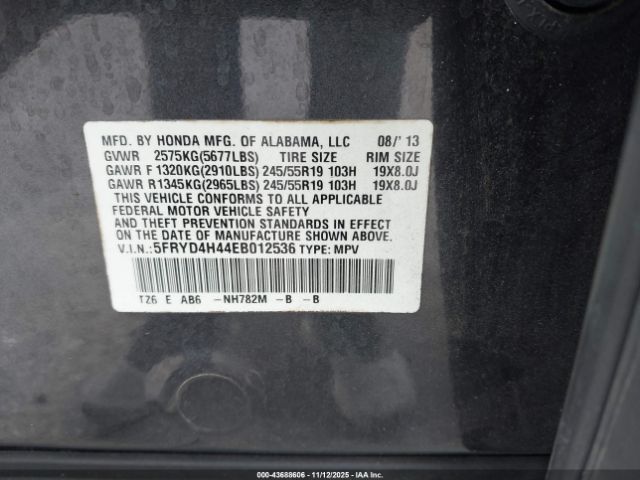 2014 ACURA MDX 5FRYD4H44EB012536 Photo 8