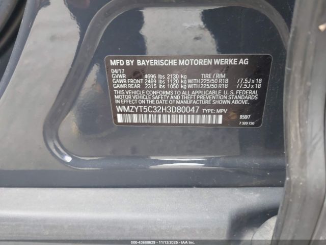 2017 MINI COUNTRYMAN WMZYT5C32H3D80047 Photo 8